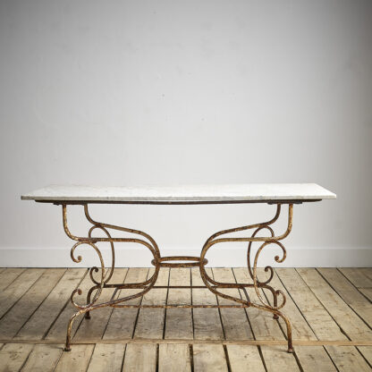 Table de jardin fer forgé