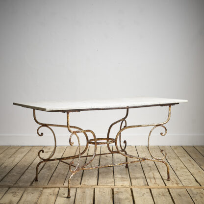 Table de jardin fer forgé