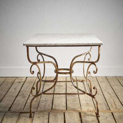 Table de jardin fer forgé