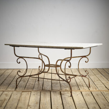 Table de jardin fer forgé