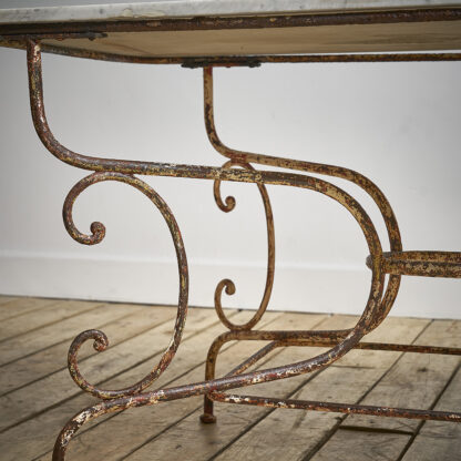Table de jardin fer forgé