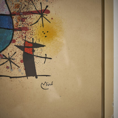 Lithographie « Maeght » fin XXème de Joan Miro.