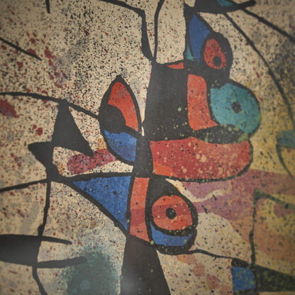Lithographie « Maeght » fin XXème de Joan Miro.