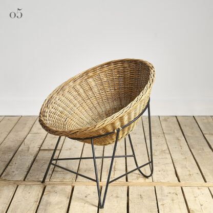fauteuils ‘corbeille’ des années 60 1960
