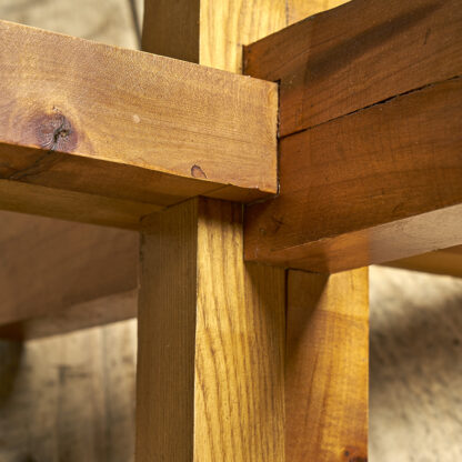 table Piètement croix en bois