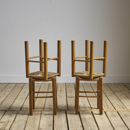 Tabourets paillés