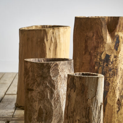 Bac primitif en bois primitive wooden bins