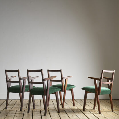4 fauteuils bridge Jens Risom