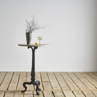 Table de bistrot ronde marbre