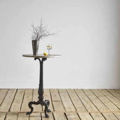 Table de bistrot ronde marbre