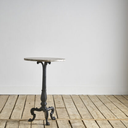 Table de bistrot ronde marbre