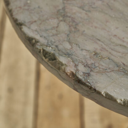 Table de bistrot ronde marbre