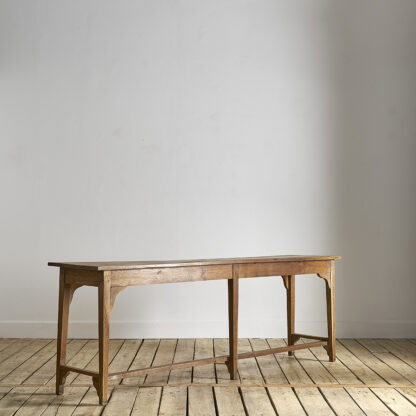 Ancien meuble de métier en chêne. console