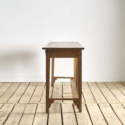 Ancien meuble de métier en chêne. console