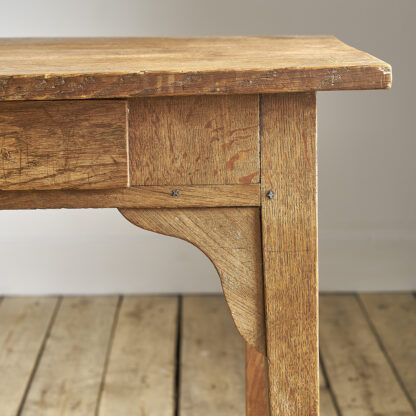 Ancien meuble de métier en chêne. console