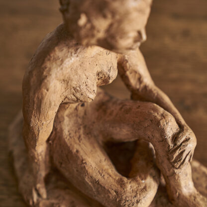 Femme nue sculpture terre cuite