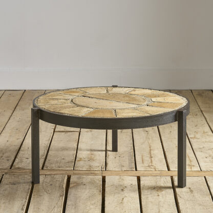Table basse fer forgé céramique