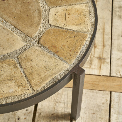 Table basse fer forgé céramique