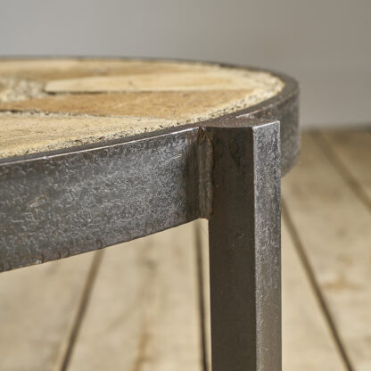 Table basse fer forgé céramique