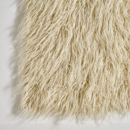 Ouvrage textile 100% laine de mouton, tissé à la main. tapis laine