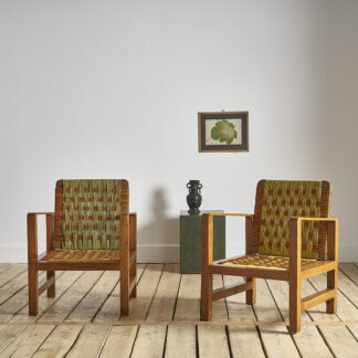 Fauteuils en corde colorée