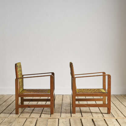 Fauteuils en corde colorée