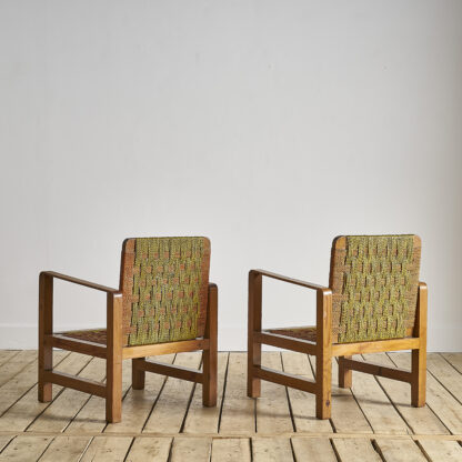 Fauteuils en corde colorée