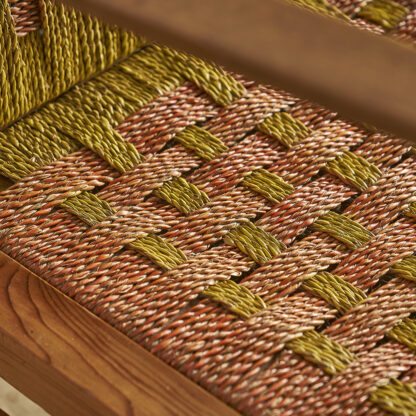 Fauteuils en corde colorée