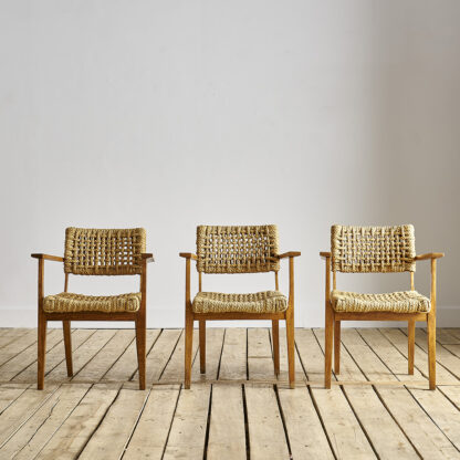fauteuils Audoux et Minet corde tressée