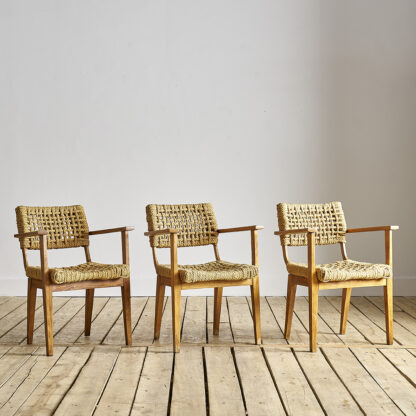 fauteuils Audoux et Minet corde tressée