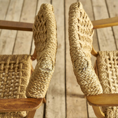 fauteuils Audoux et Minet corde tressée