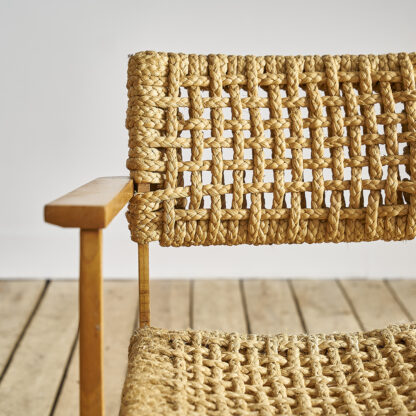 fauteuils Audoux et Minet corde tressée