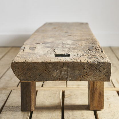 Table basse primitive banc primitif wabi sabi