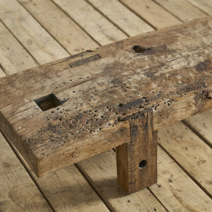 Table basse primitive banc primitif wabi sabi