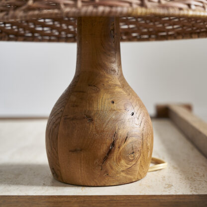Lampe à poser en bois