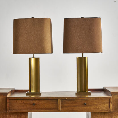 Dans le goût de Maison Jansen, Maison Charles Paris paire de lampes 1970