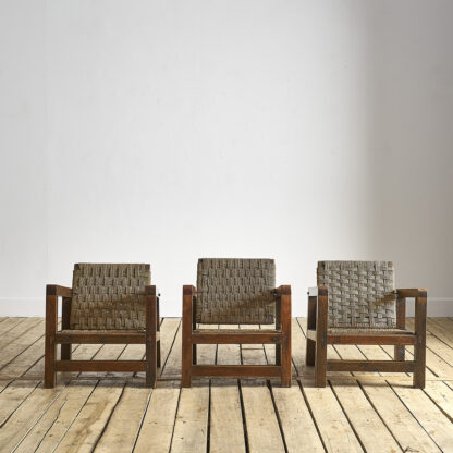 Fauteuils ‘corde’ début XXème