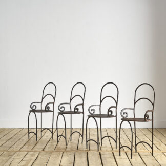 Chaises en fer forgé jardin