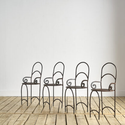 Chaises en fer forgé jardin