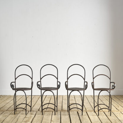 Chaises en fer forgé jardin