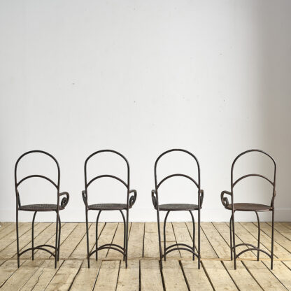 Chaises en fer forgé jardin