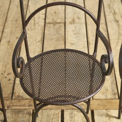 Chaises en fer forgé jardin