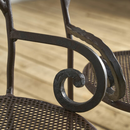 Chaises en fer forgé jardin