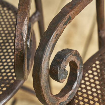 Chaises en fer forgé jardin