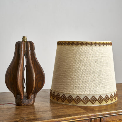 Lampe à poser en bois