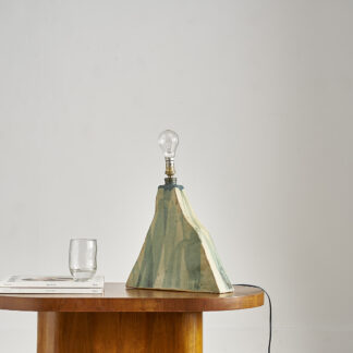 Pied de lampe en grès