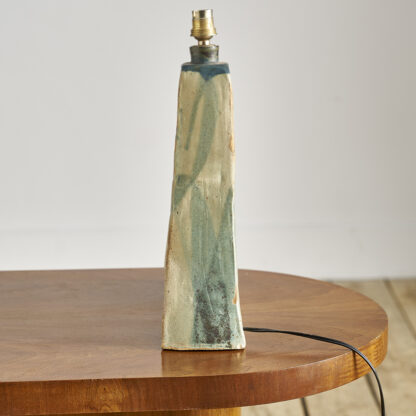 Pied de lampe en grès