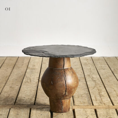 Table d'appoint bois/ardoise
