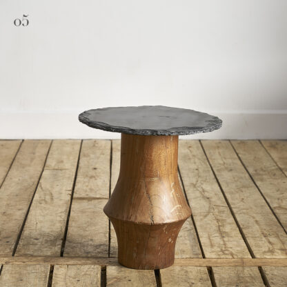 Table d'appoint bois/ardoise