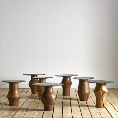 Table d'appoint bois/ardoise